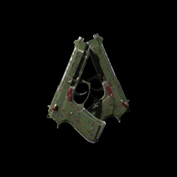 Dual Berettas | Briar (Field-Tested)