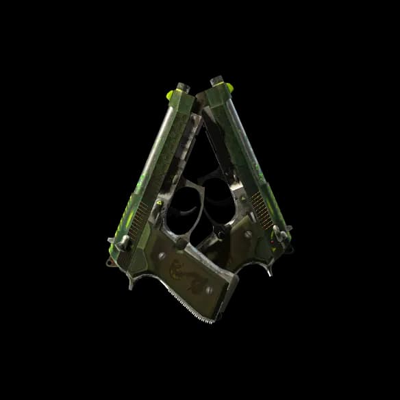 Dual Berettas | Cobra Strike (Battle-Scarred)