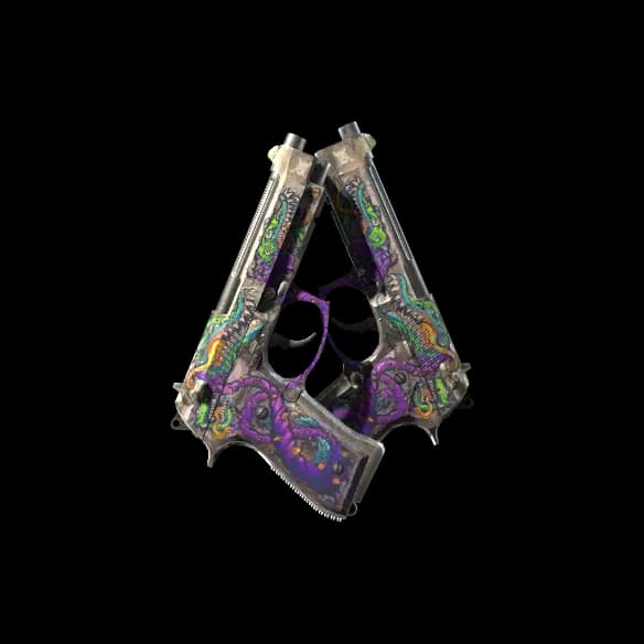 Dual Berettas | Flora Carnivora (Battle-Scarred)