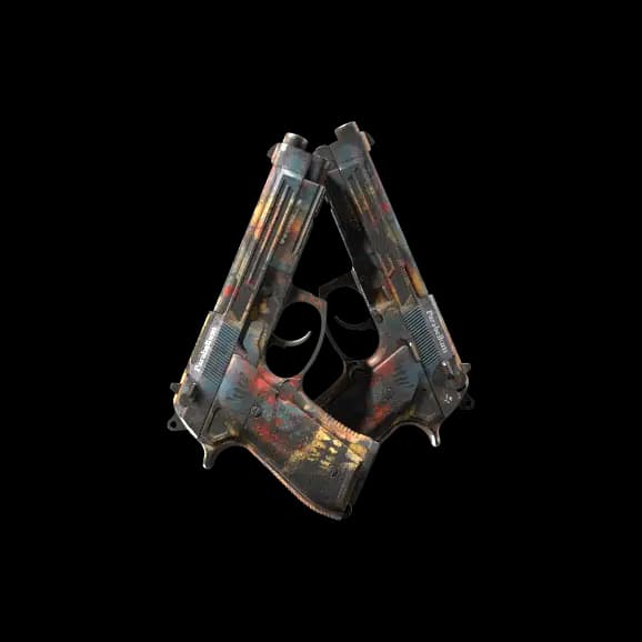 Dual Berettas | Hideout (Well-Worn)