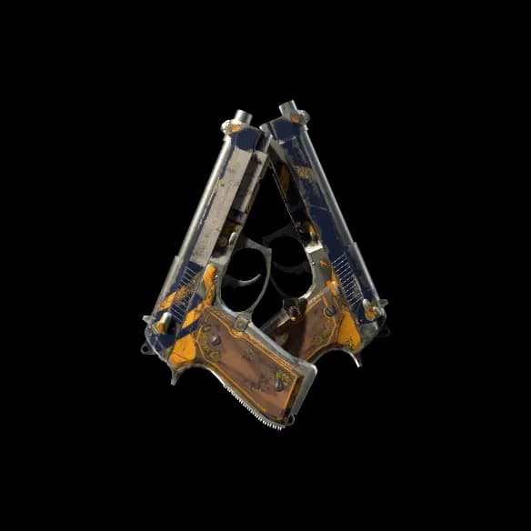 Dual Berettas | Marina (Battle-Scarred)