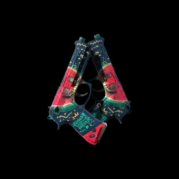 Dual Berettas | Melondrama (Battle-Scarred)