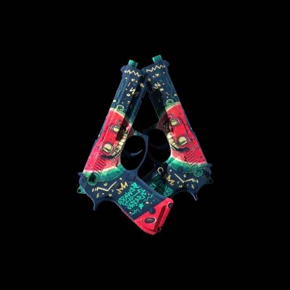 Dual Berettas | Melondrama (Minimal Wear)