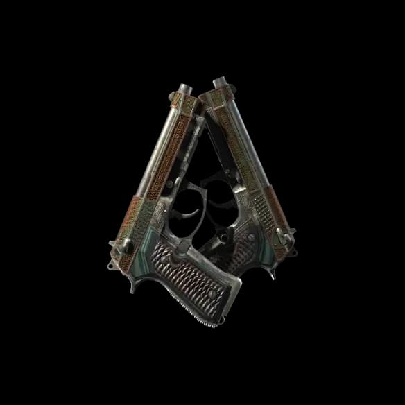 Dual Berettas | Tread (Battle-Scarred)