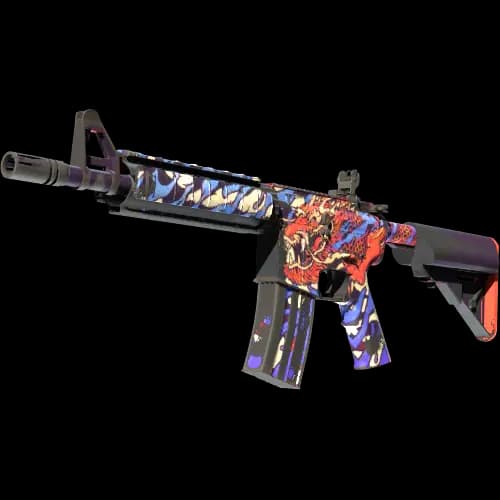 M4A4 | 龍王 (Dragon King) (Well-Worn)