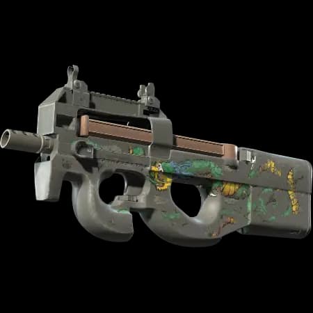 P90 | Emerald Dragon (Battle-Scarred)