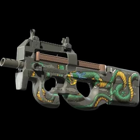 P90 | Emerald Dragon (Well-Worn)
