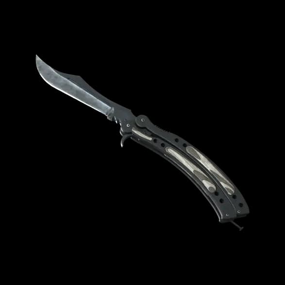 ★ Butterfly Knife | Black Laminate (Factory New)