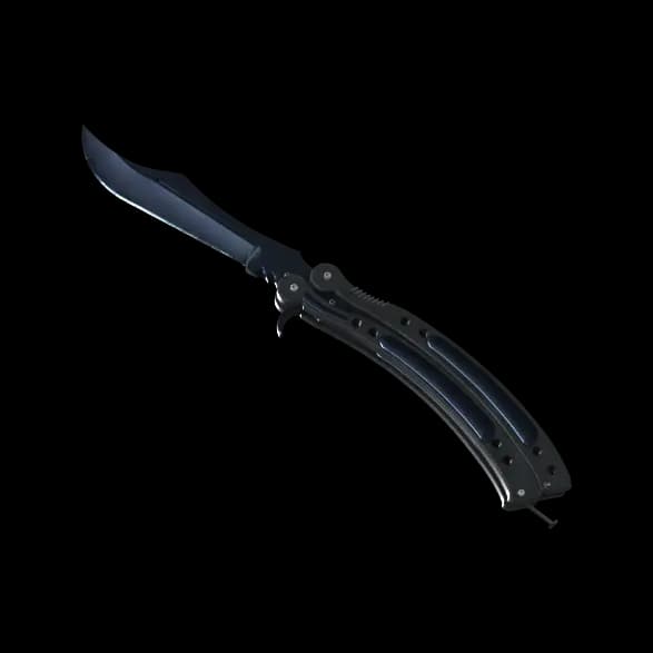 ★ Butterfly Knife | Blue Steel (Battle-Scarred)