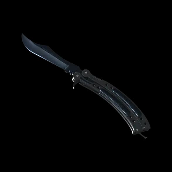 ★ Butterfly Knife | Blue Steel (Well-Worn)