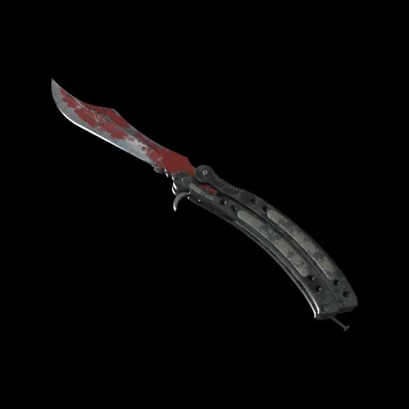 ★ Butterfly Knife | Crimson Web (Battle-Scarred)