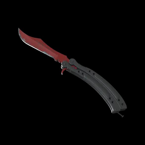 ★ Butterfly Knife | Crimson Web (Field-Tested)
