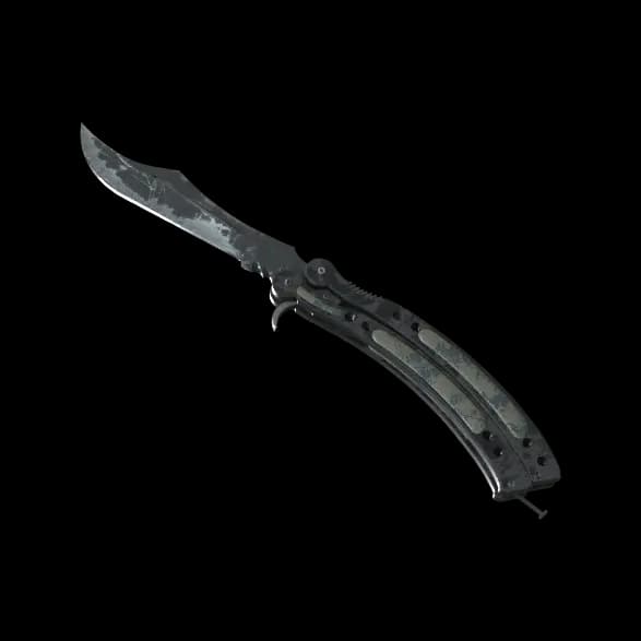 ★ Butterfly Knife | Night (Battle-Scarred)