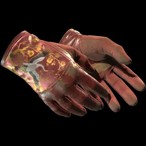 ★ Driver Gloves | Brocade Crane (Battle-Scarred)