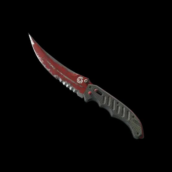 ★ Flip Knife | Crimson Web (Battle-Scarred)