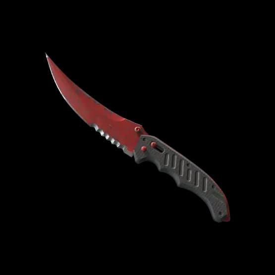 ★ Flip Knife | Crimson Web (Well-Worn)