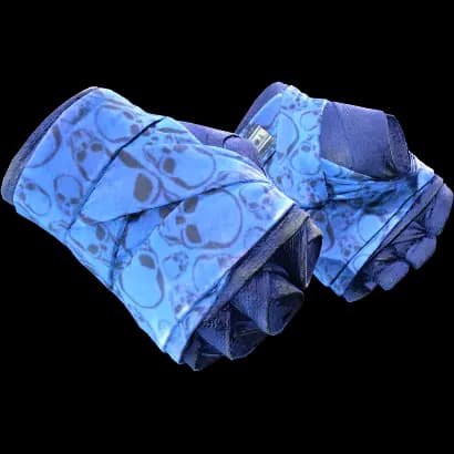 ★ Hand Wraps | Cobalt Skulls (Well-Worn)