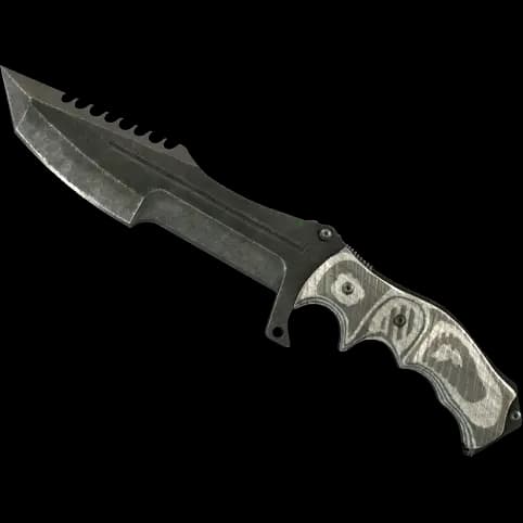 ★ Huntsman Knife | Black Laminate (Battle-Scarred)