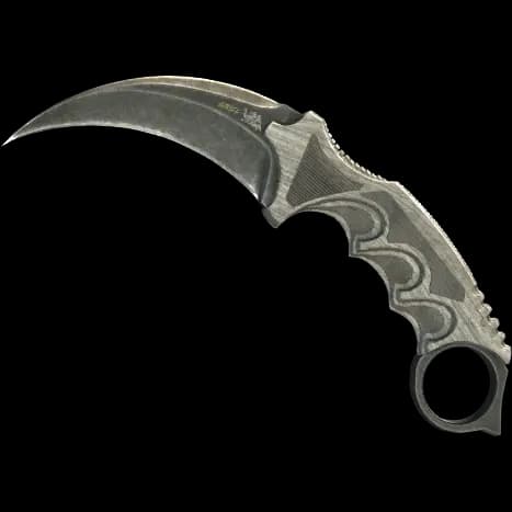 ★ Karambit | Black Laminate (Battle-Scarred)