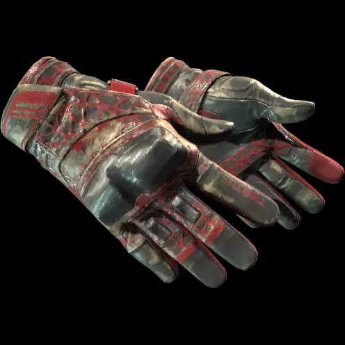 ★ Moto Gloves | Blood Pressure (Battle-Scarred)