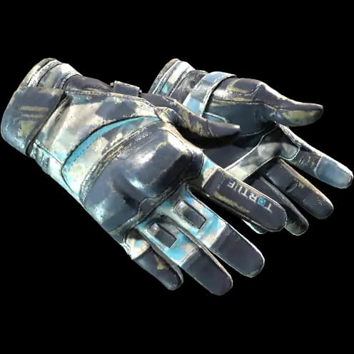 ★ Moto Gloves | Cool Mint (Battle-Scarred)