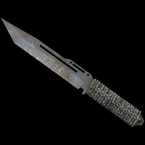 ★ Paracord Knife | Rust Coat (Well-Worn)