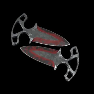 ★ Shadow Daggers | Crimson Web (Battle-Scarred)