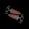 ★ Shadow Daggers | Crimson Web (Well-Worn)