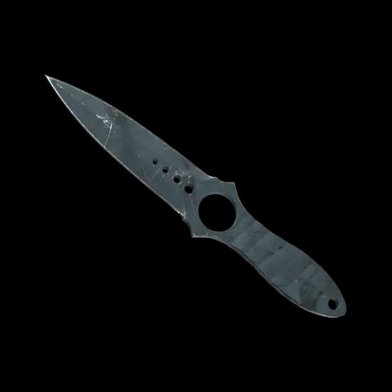 ★ Skeleton Knife | Night Stripe (Battle-Scarred)