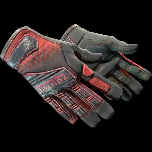 ★ Specialist Gloves | Crimson Kimono (Battle-Scarred)