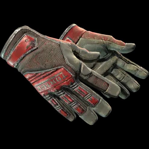 ★ Specialist Gloves | Crimson Web (Battle-Scarred)