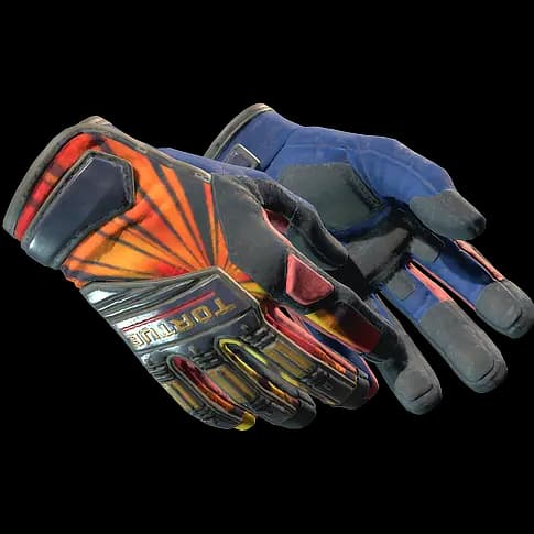 ★ Specialist Gloves | Sunburst (Well-Worn)