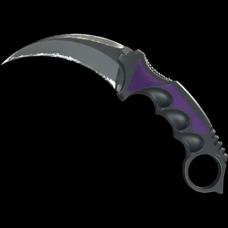 ★ StatTrak™ Karambit | Ultraviolet (Well-Worn)