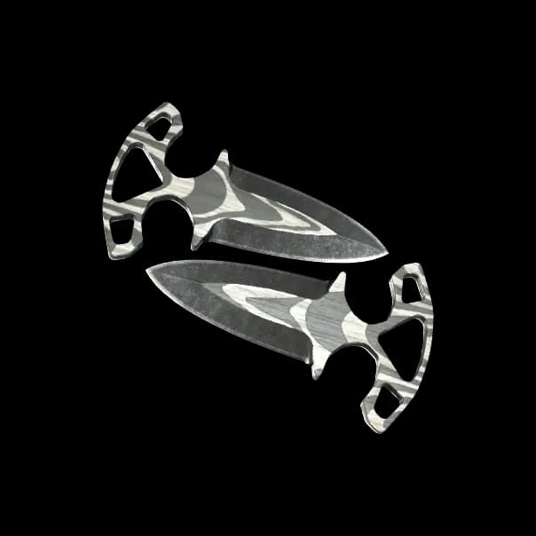 ★ StatTrak™ Shadow Daggers | Black Laminate (Minimal Wear)