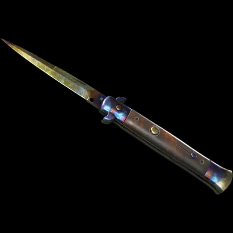 ★ StatTrak™ Stiletto Knife | Case Hardened (Battle-Scarred)