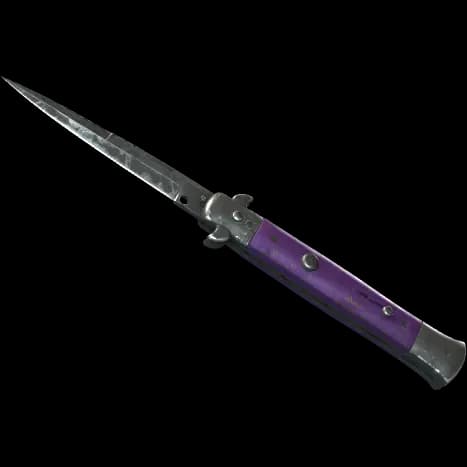 ★ Stiletto Knife | Ultraviolet (Battle-Scarred)