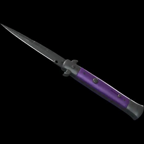 ★ Stiletto Knife | Ultraviolet (Well-Worn)