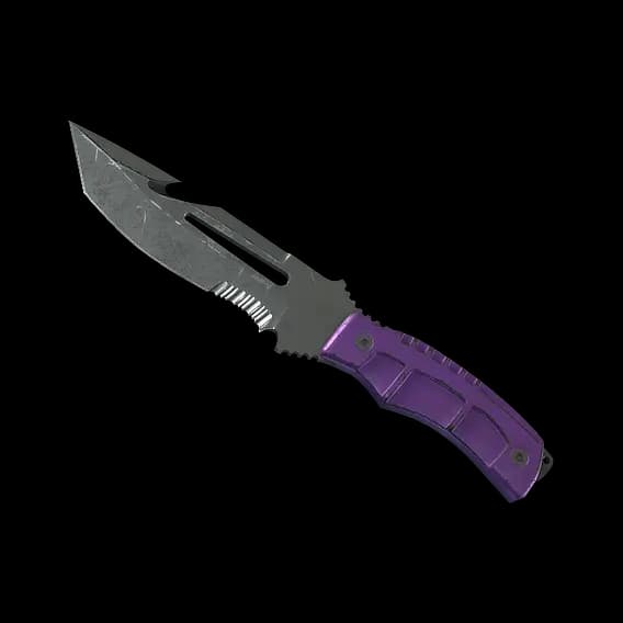 ★ Survival Knife | Ultraviolet (Battle-Scarred)