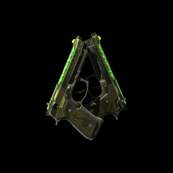 StatTrak™ Dual Berettas | Cobra Strike (Field-Tested)