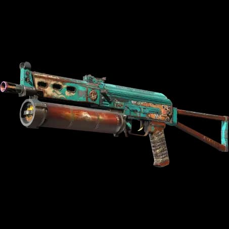 StatTrak™ PP-Bizon | Embargo (Well-Worn)