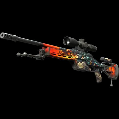 StatTrak™ SSG 08 | Dragonfire (Well-Worn)
