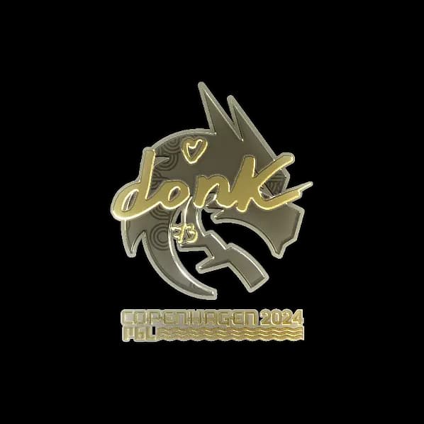 Sticker | donk (Gold) | Copenhagen 2024