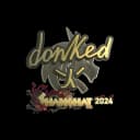 Sticker | donk (Gold) | Shanghai 2024