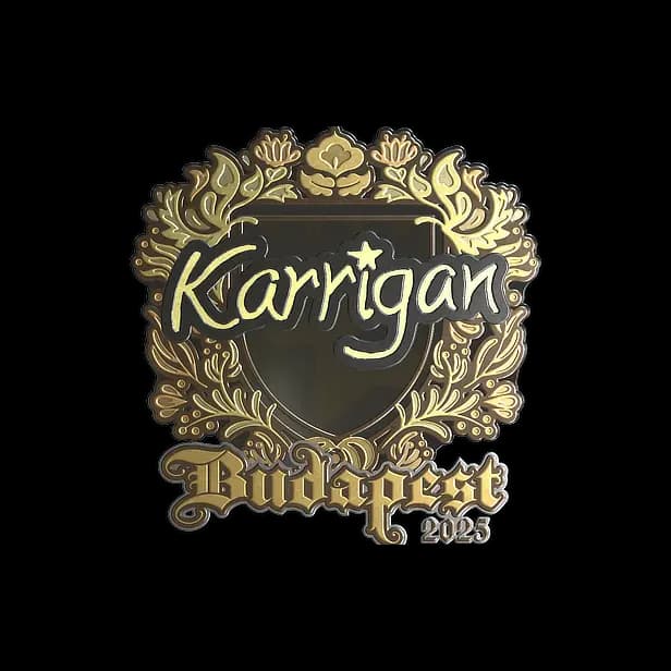 Sticker | karrigan (Gold) | Budapest 2025