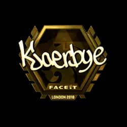 Sticker | Kjaerbye (Gold) | London 2018