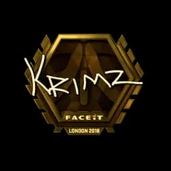 Sticker | KRIMZ (Gold) | London 2018