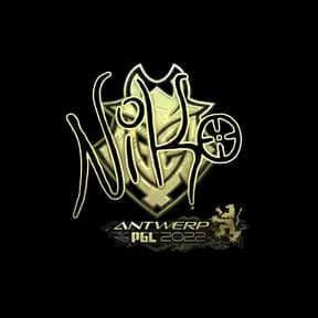 Sticker | NiKo (Gold) | Antwerp 2022