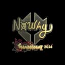 Sticker | noway (Gold) | Shanghai 2024