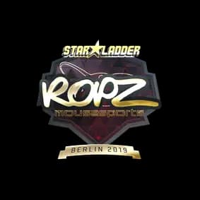Sticker | ropz (Gold) | Berlin 2019