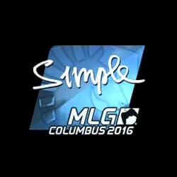 Sticker | s1mple (Foil) | MLG Columbus 2016